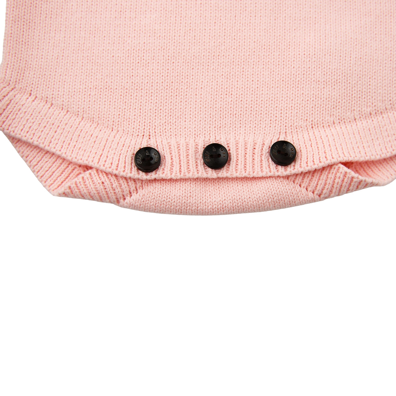 Baby Pink Knit Sweater Romper