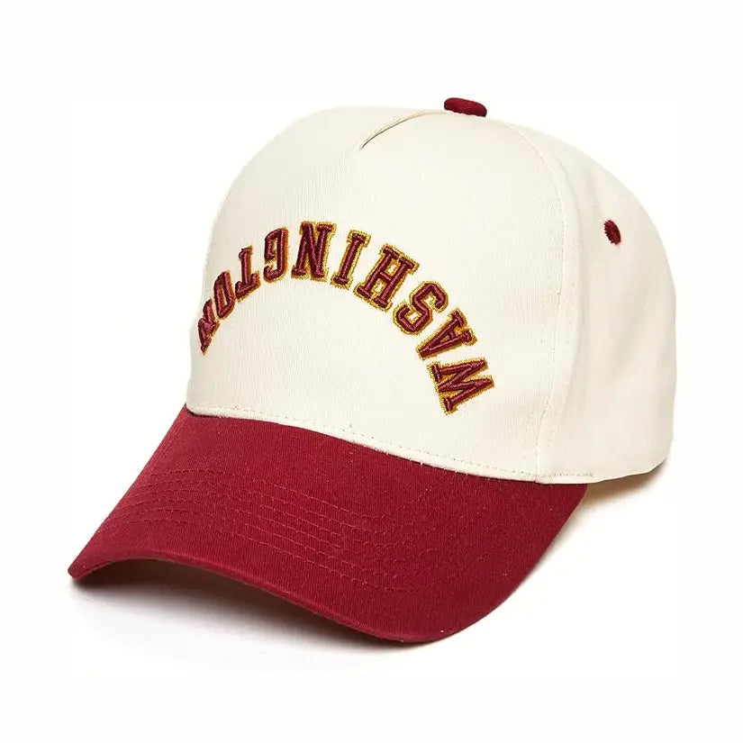 WASHINGTON Upside Down Embroidered Trucker Hat