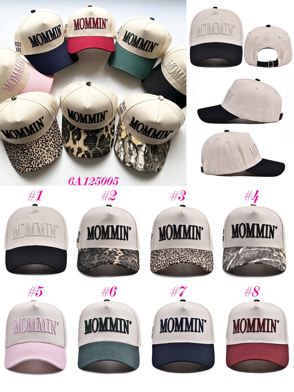 Mommin’ Embroidered Hat