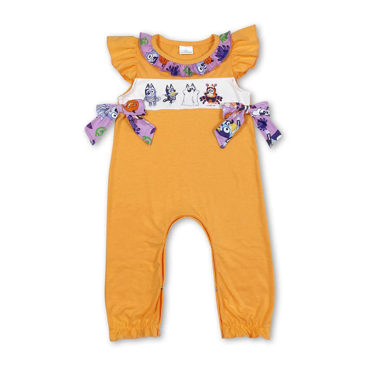 Orange Dog Bow Jumper