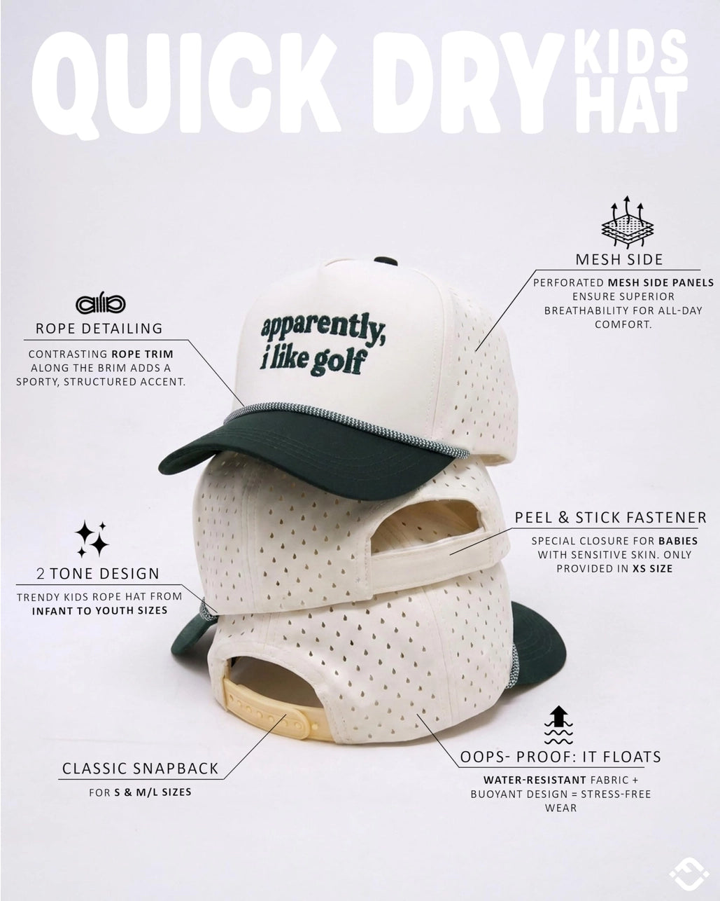 Apparently I Like Golf Kid's Hat