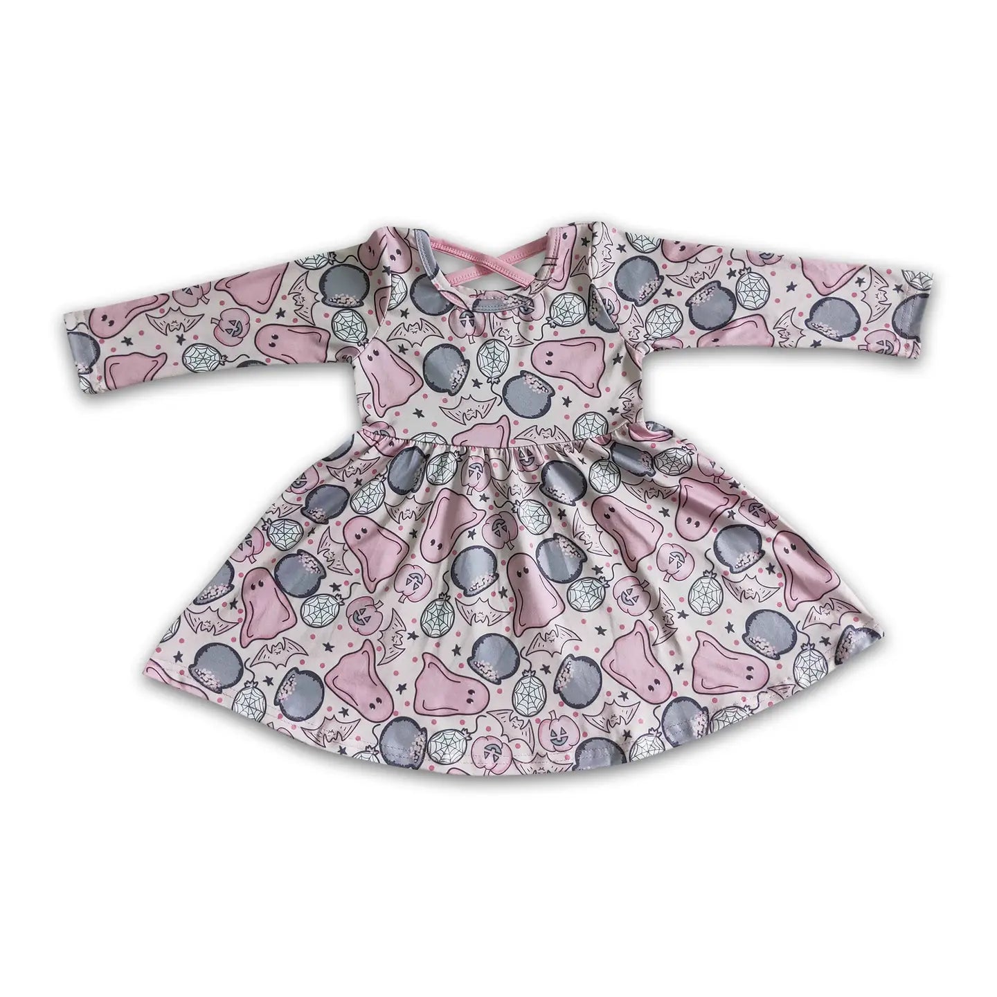Pink Ghosts & Cauldrons Dress