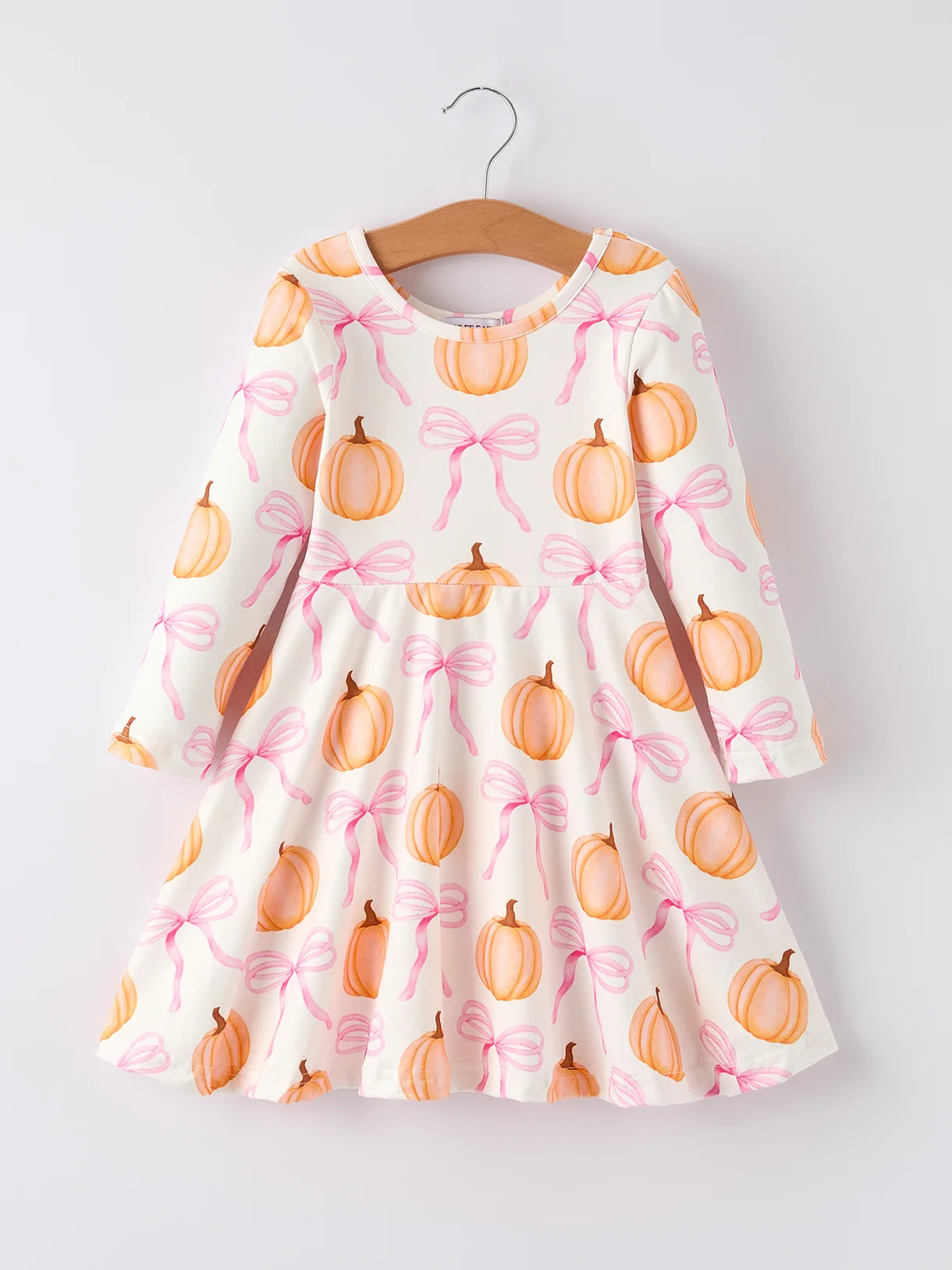 Pink Bow Pumpkin Twirl Dress