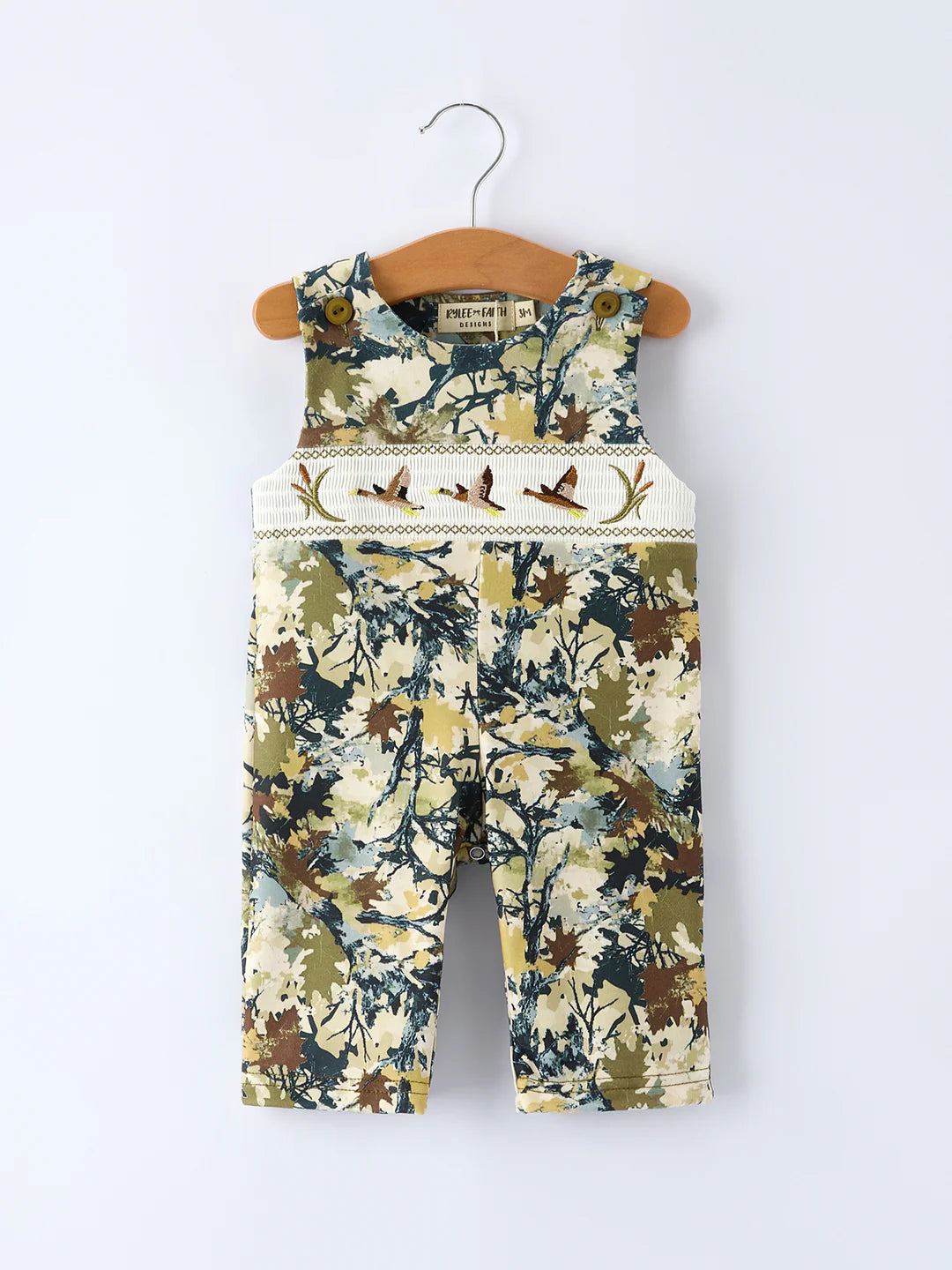 Mallard Camo Smocked Shortie Romper
