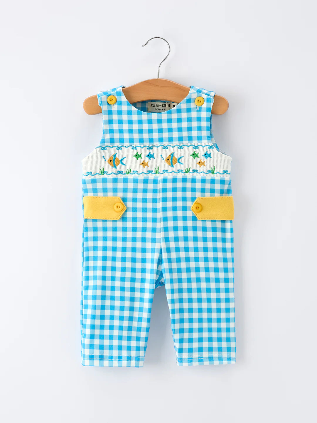 Fish Embroidery Smocked Jumper