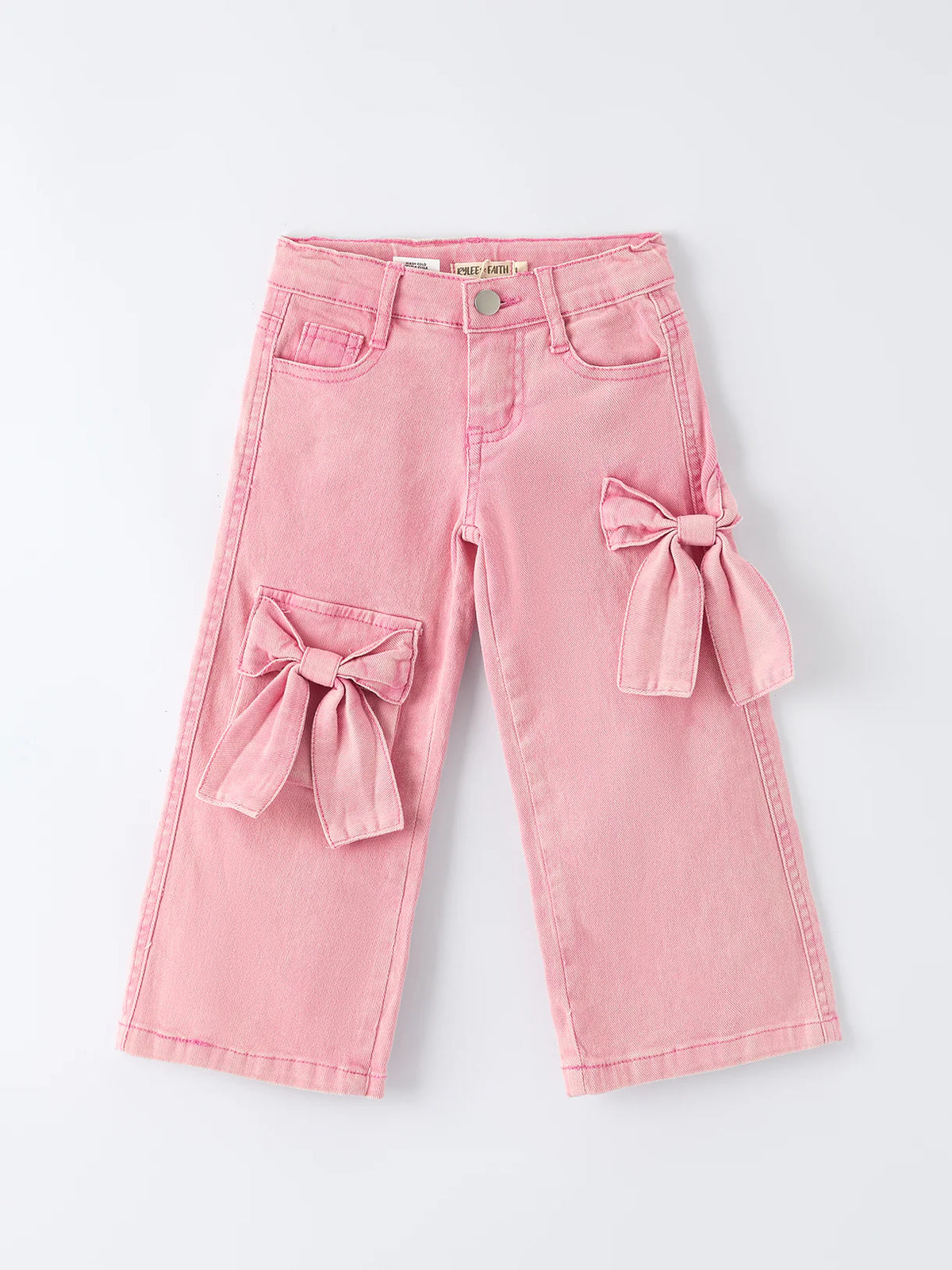 Pink Bow Denim Pants