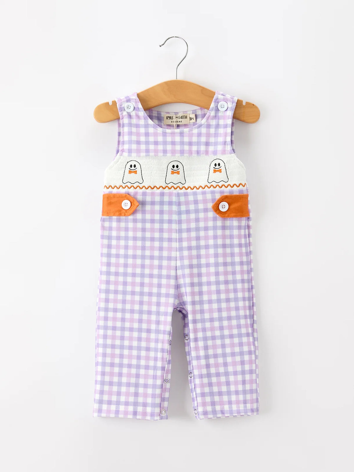 Purple Gingham Ghost Jumper