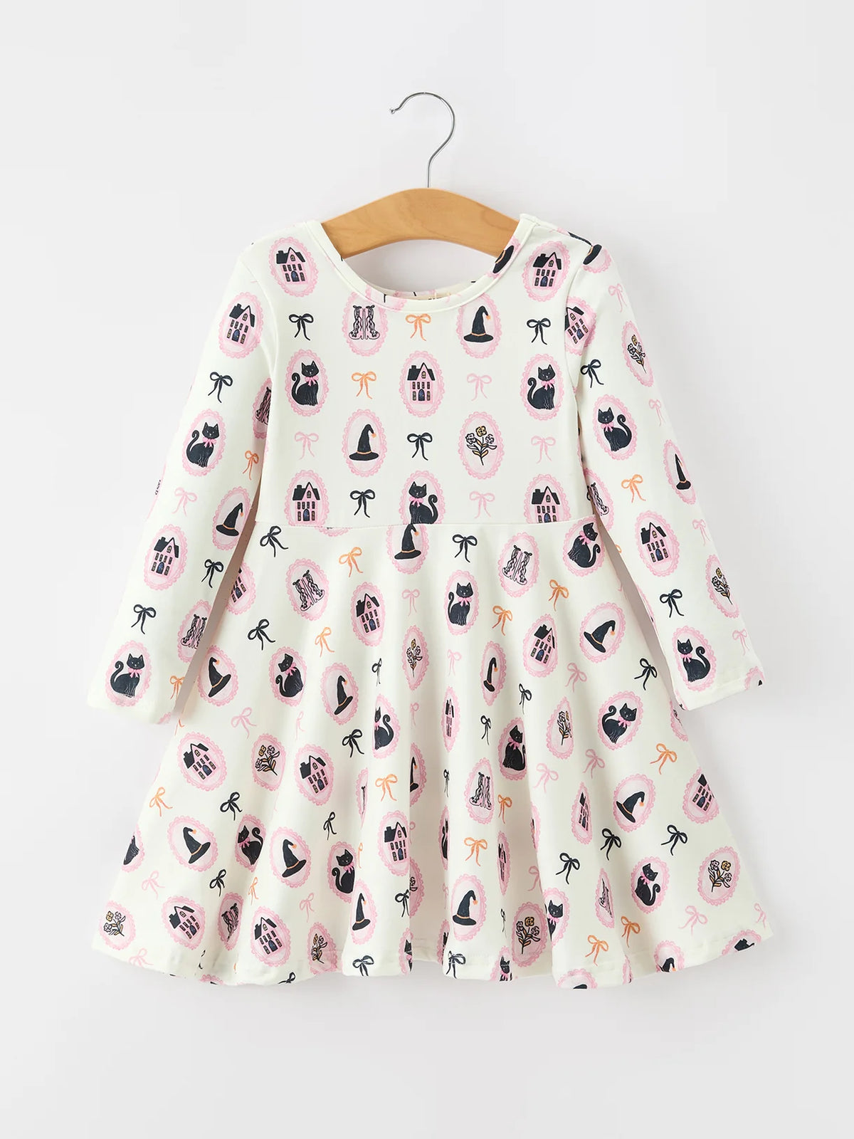 Vintage Halloween Frame Twirl Dress