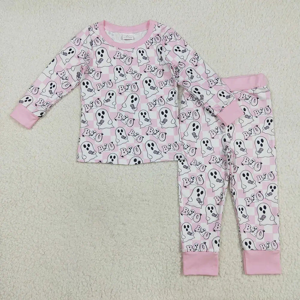 Pink Checkered Ghosts Set