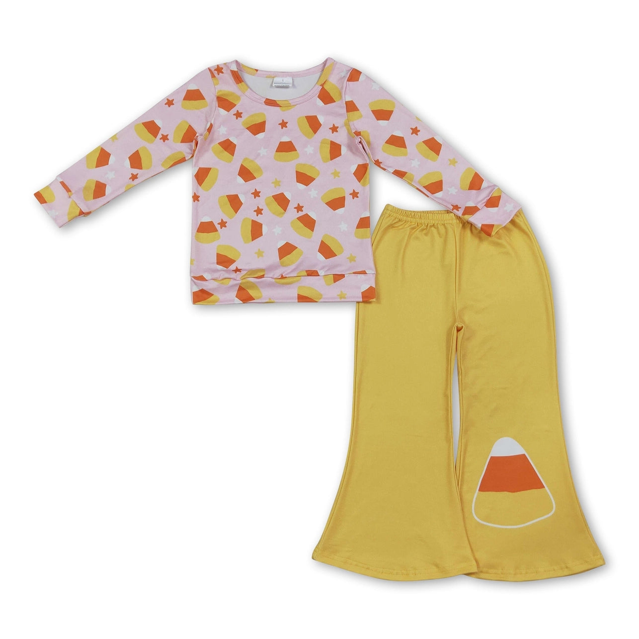 Candy Corn Top & Flare Pants