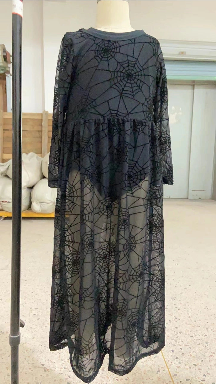 Spider Mesh Dress, Top & Bummies 3-Piece Set