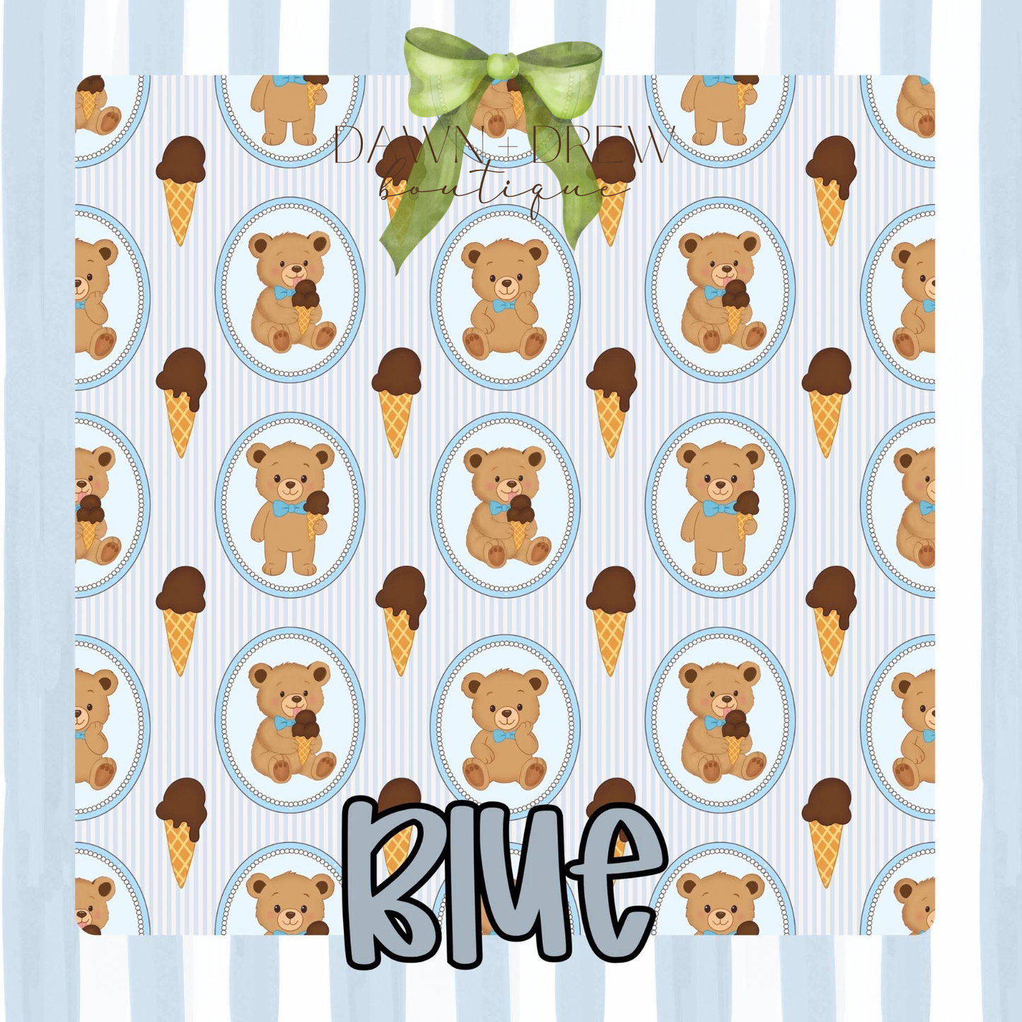 TEDDY ICE CREAM BAMBOO — CLOSES 2/26