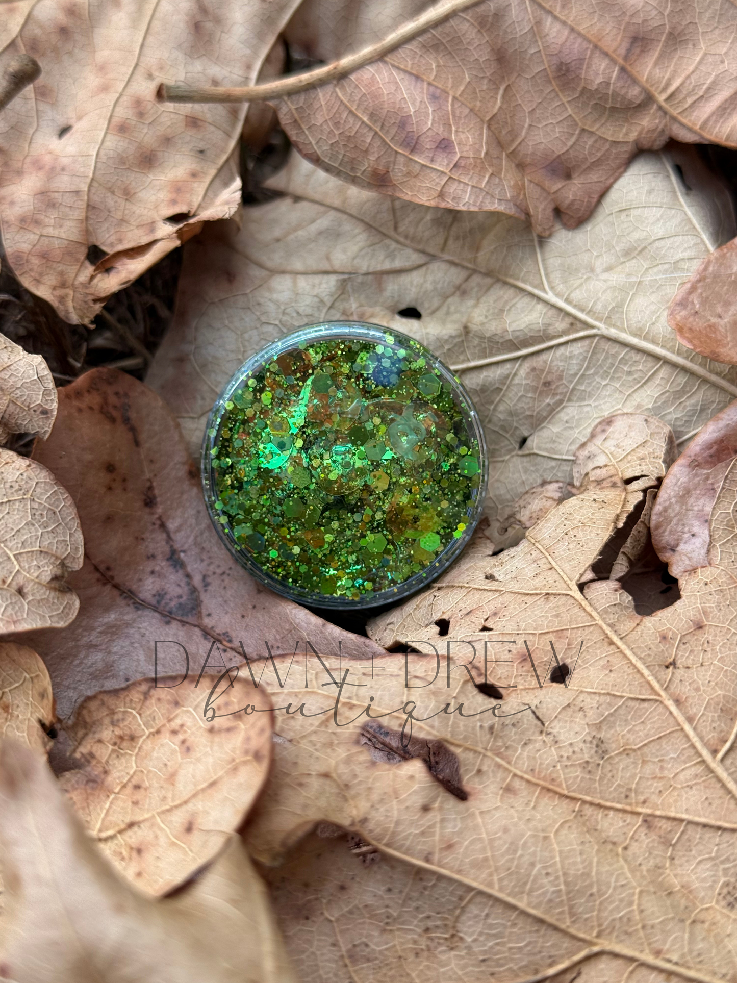 HAIR GLITTER: Green Jack O's