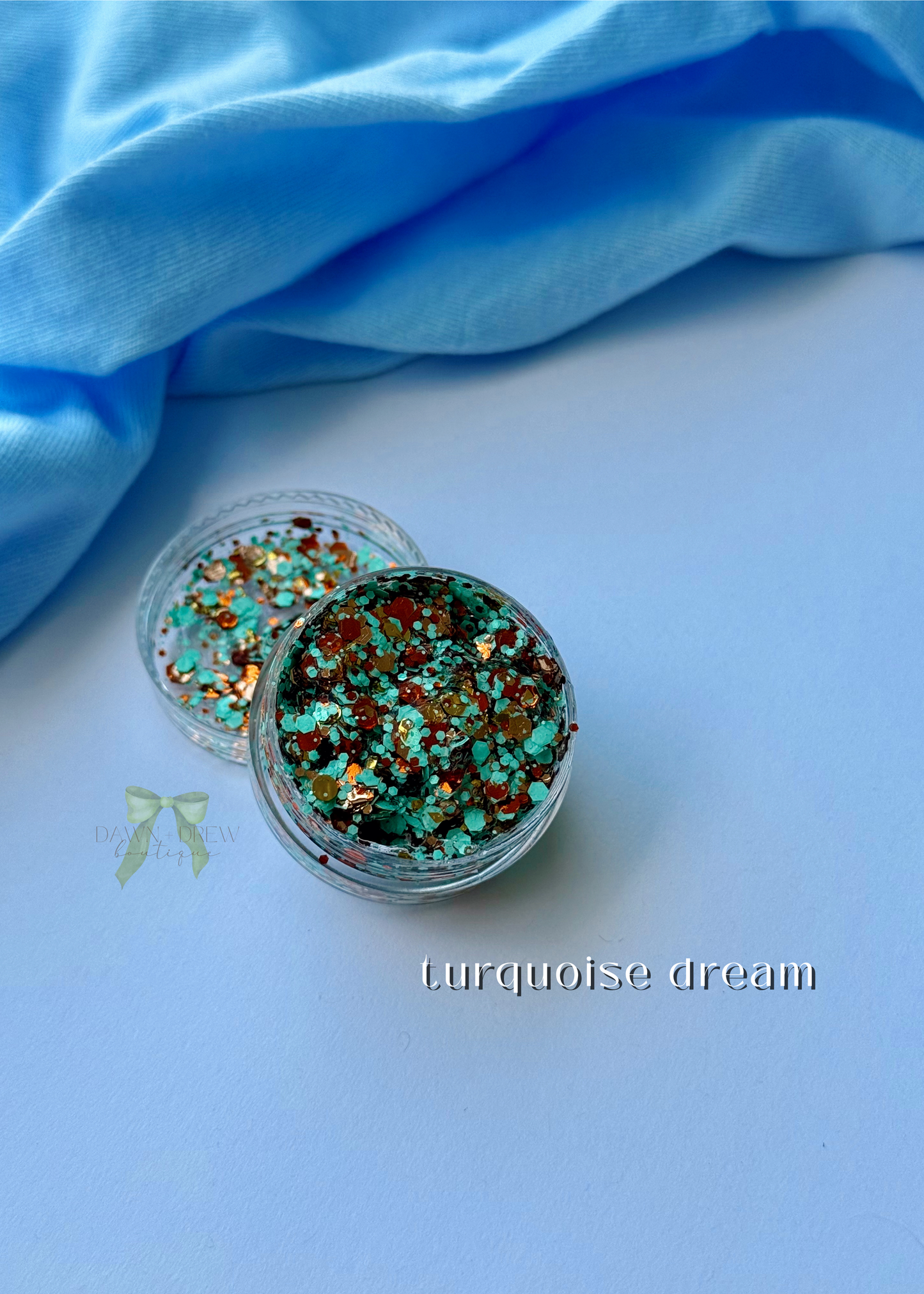 HAIR GLITTER: Turquoise Dreams - July Sub Color