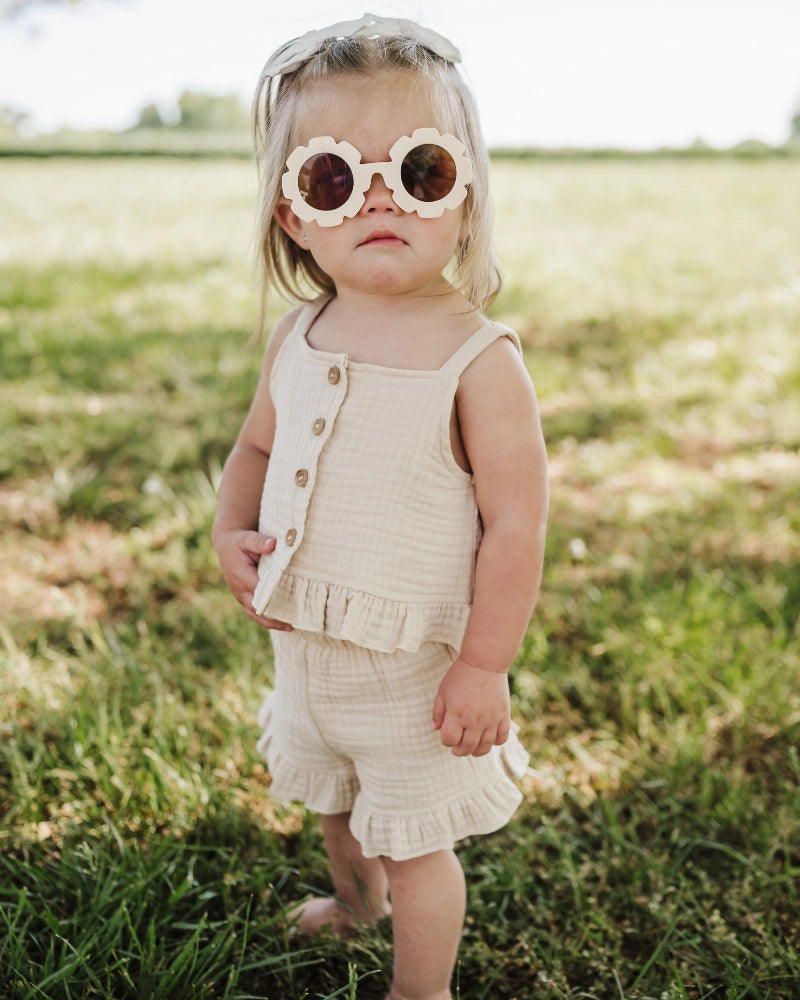 Toasted Oat Button Front Two-Piece Set