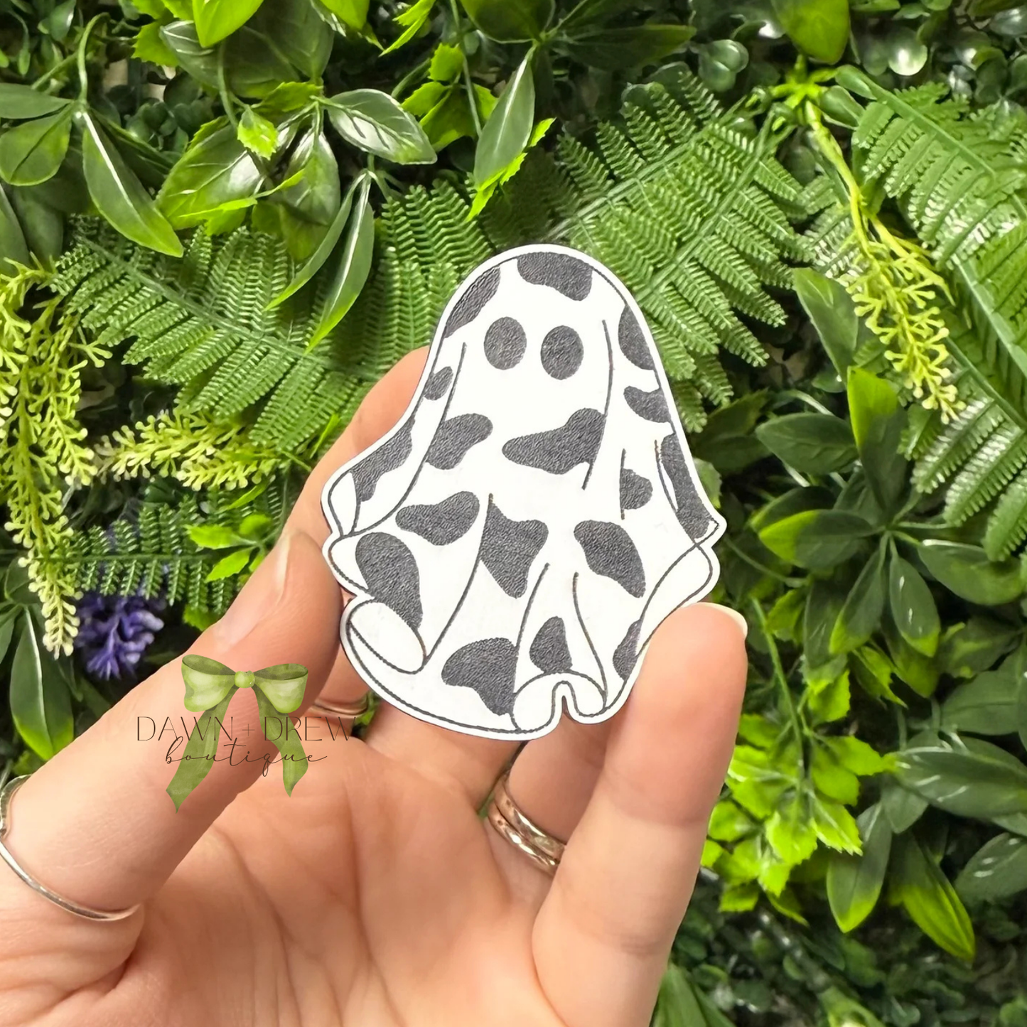 Cow Ghost Hair Clip