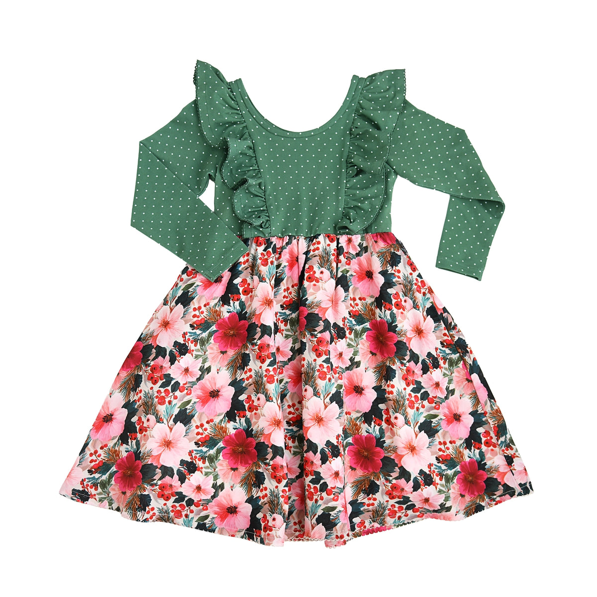 Mary Bamboo - Ruffle Sleeve Dress