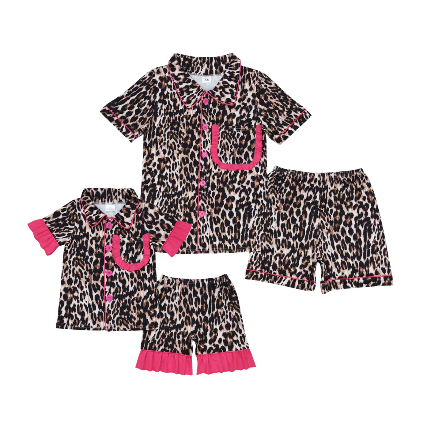 Leopard Button Down PJs