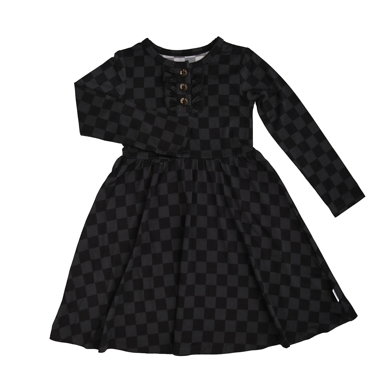 Frankie Bamboo - Button Twirl Dress
