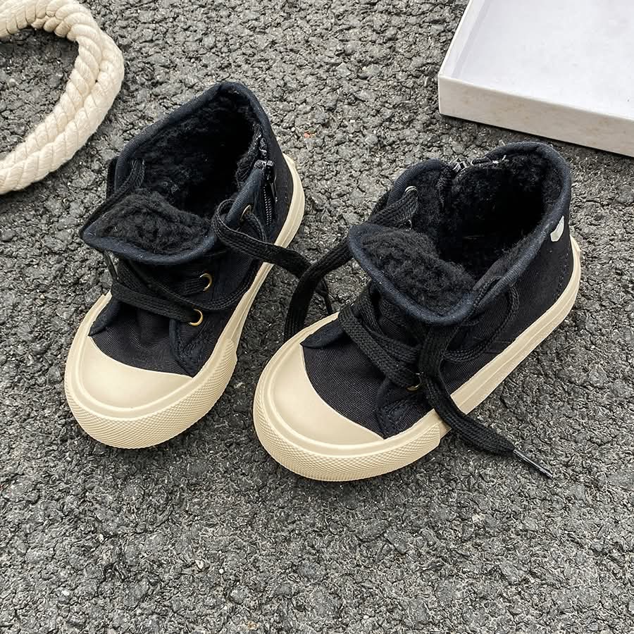 Fleece Lined High-top Sneakers