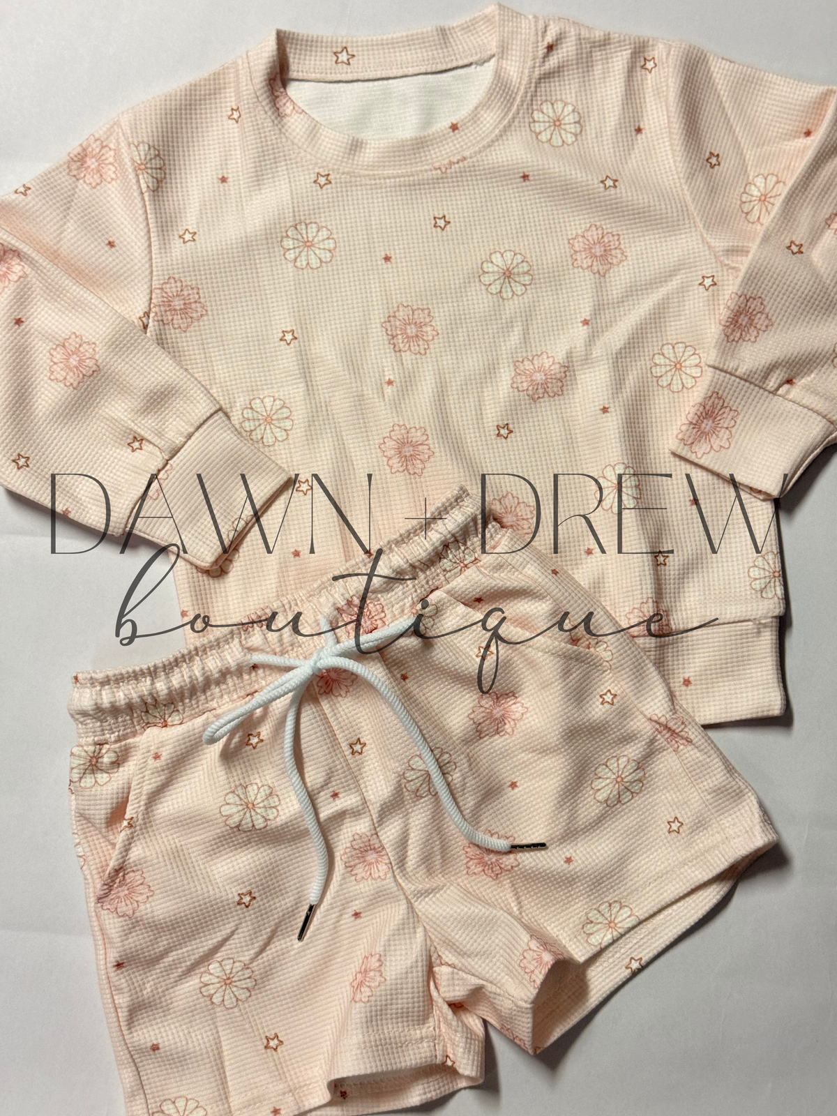 Custom Waffle Long Sleeve & Shorts Sets - CLOSES 10/5