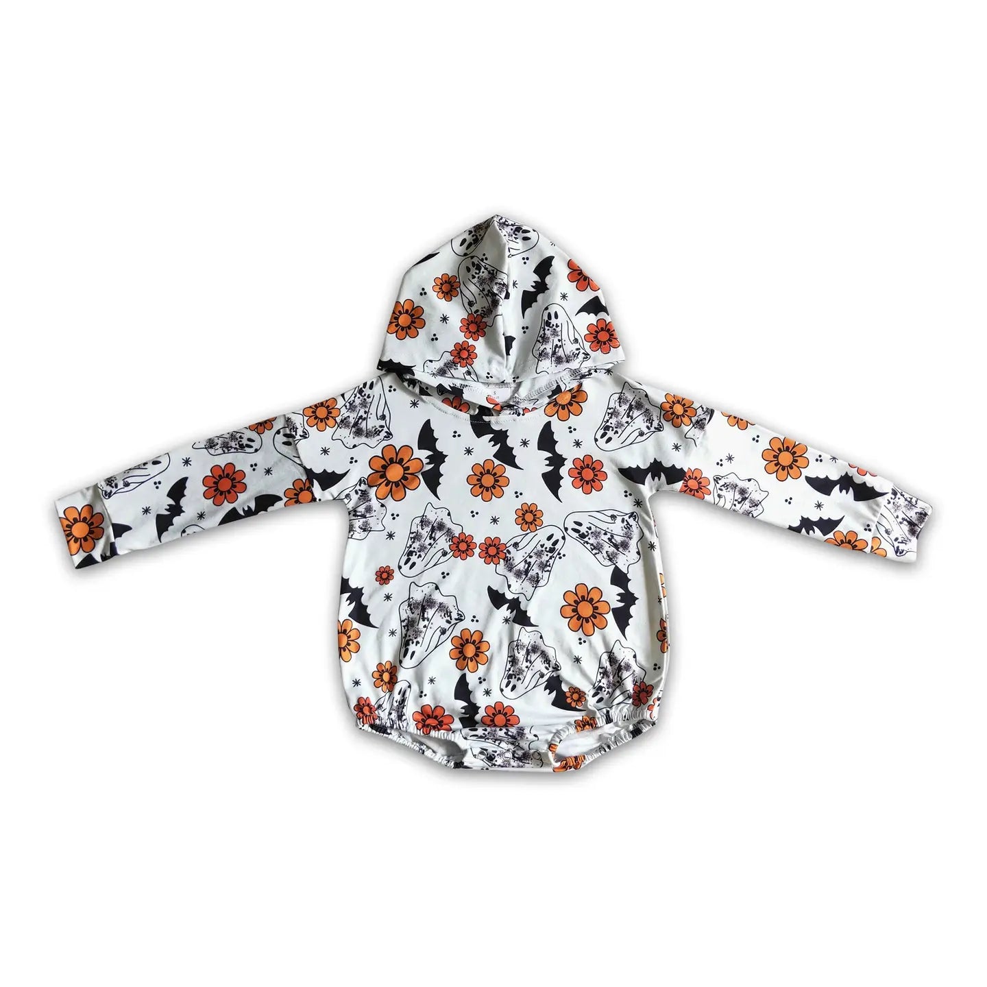 Batty Ghost Hooded Bubble Romper