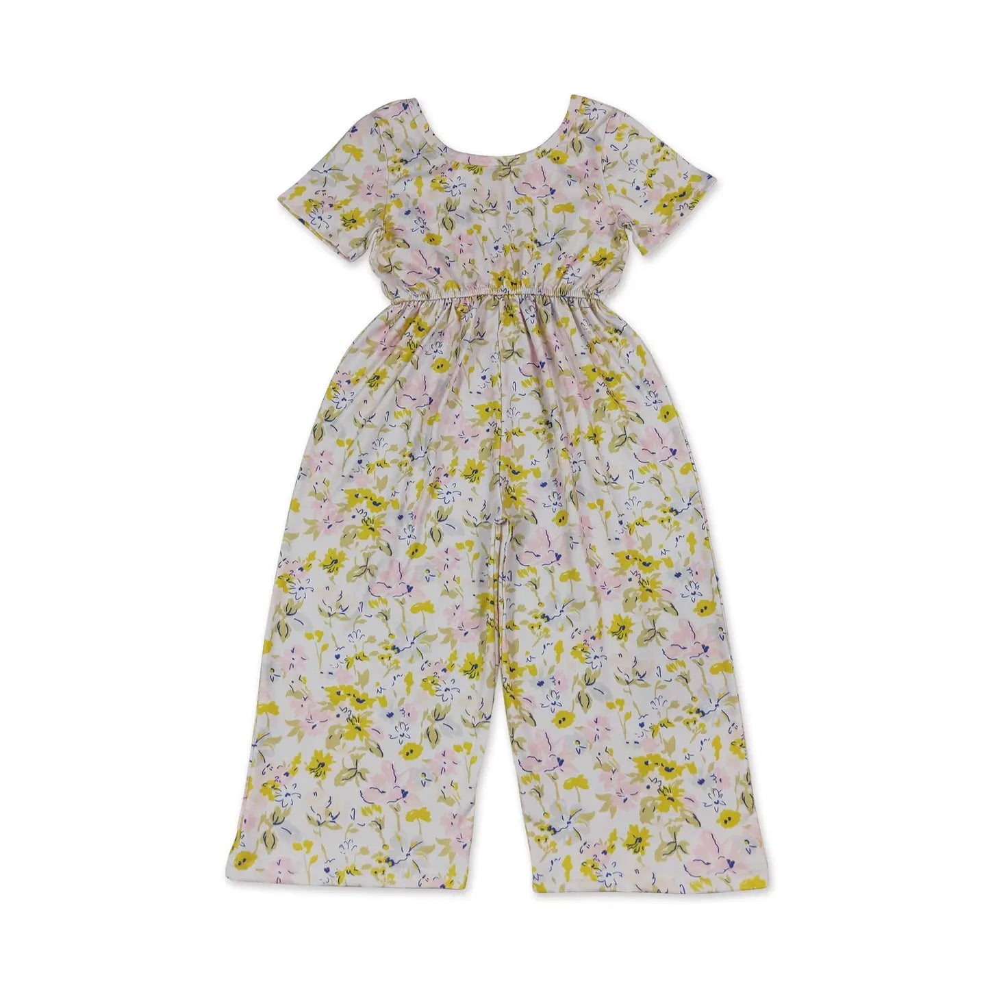 Yellow & Pink Floral Jumpsuit