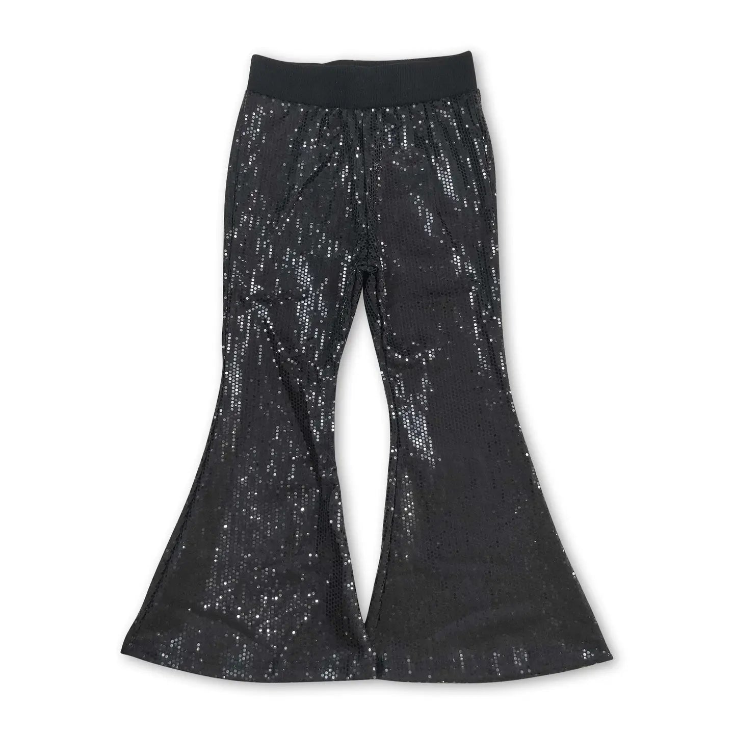 Black Sequin Flares