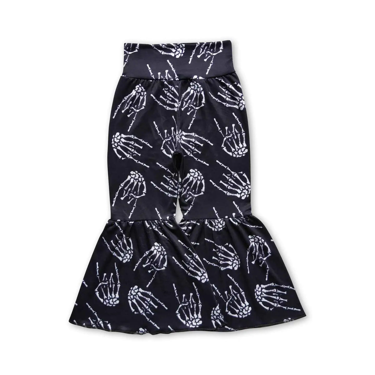 Skeleton Hands Bell Bottoms