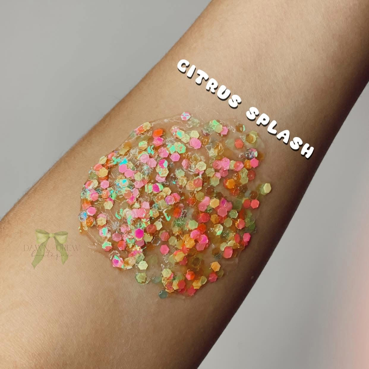 HAIR GLITTER: Citrus Splash - June Sub Color
