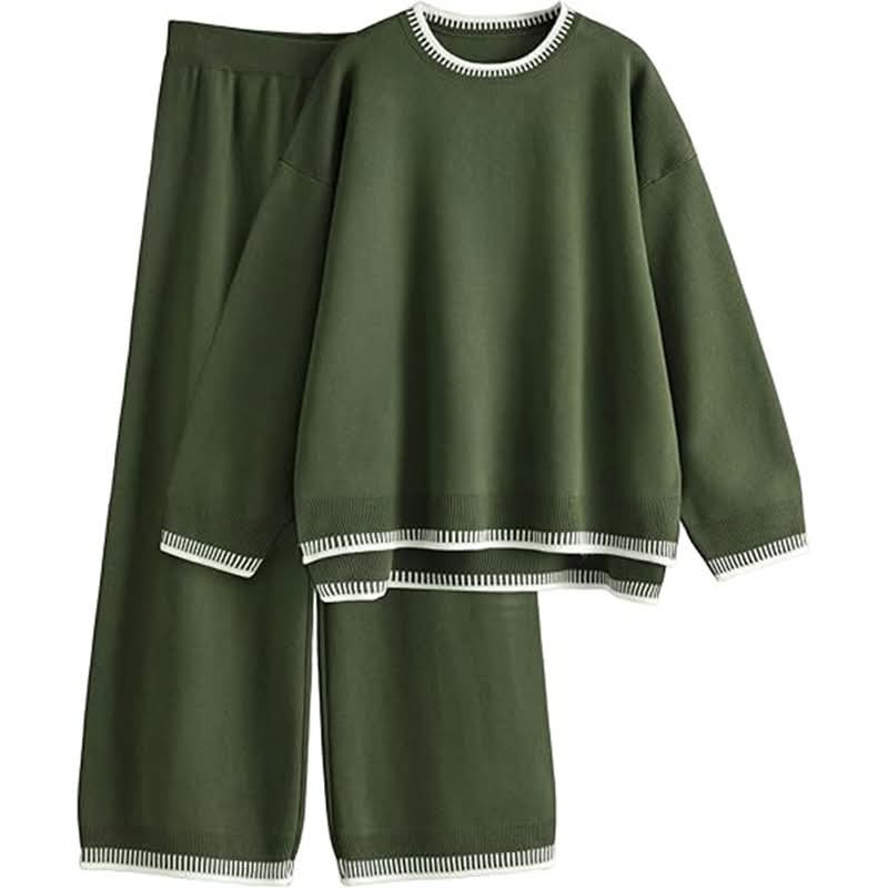 Knit Pullover & Pants Set