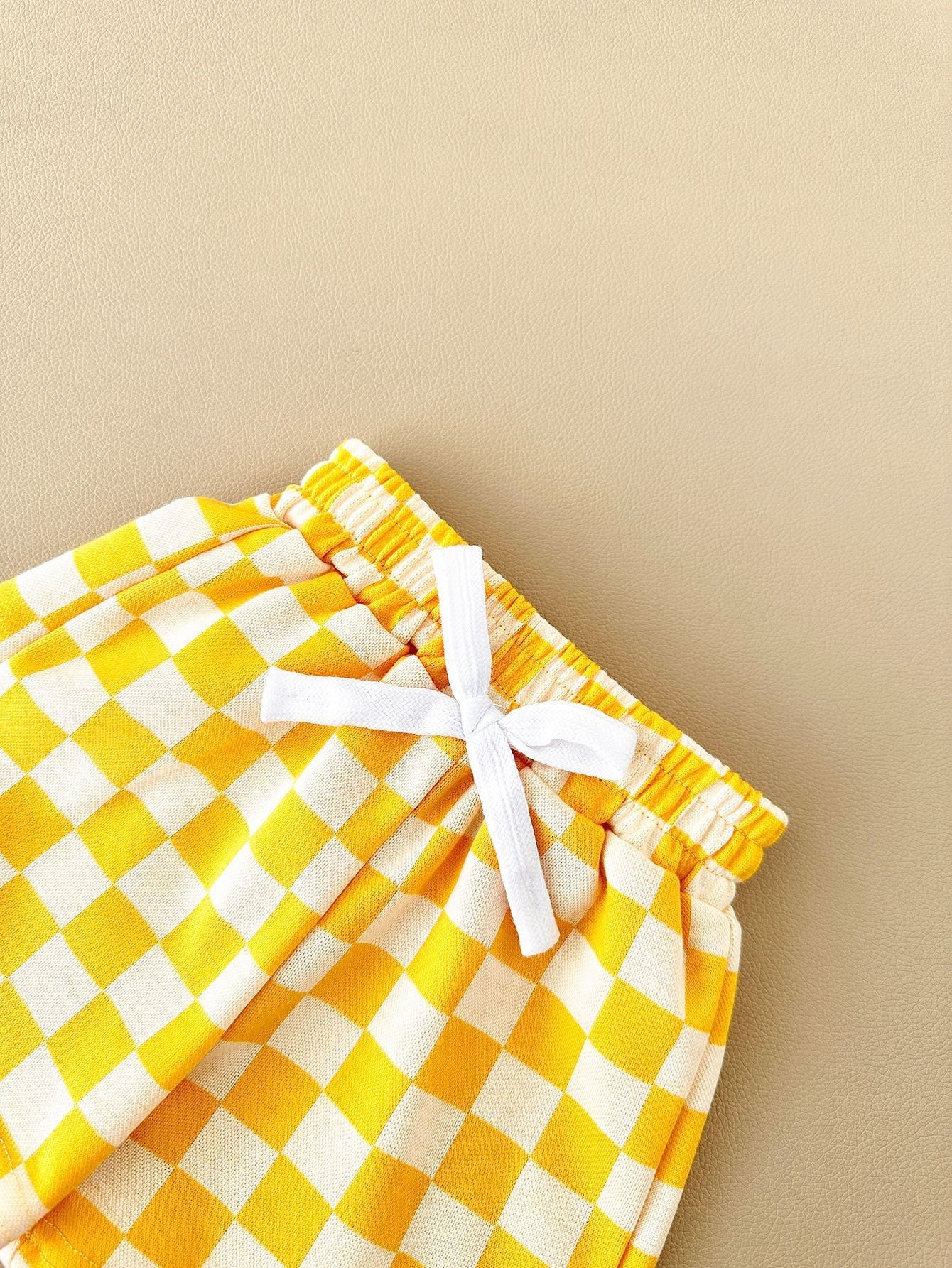 Custom Tee & Checkered Shorts Set