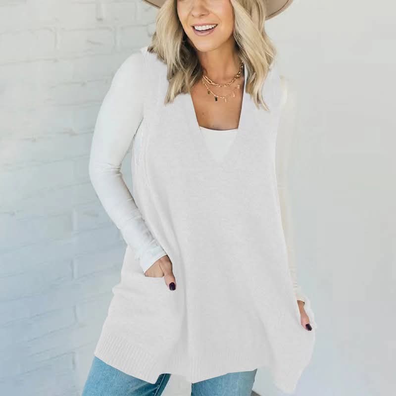 Ladies Sweater Vest Tunic