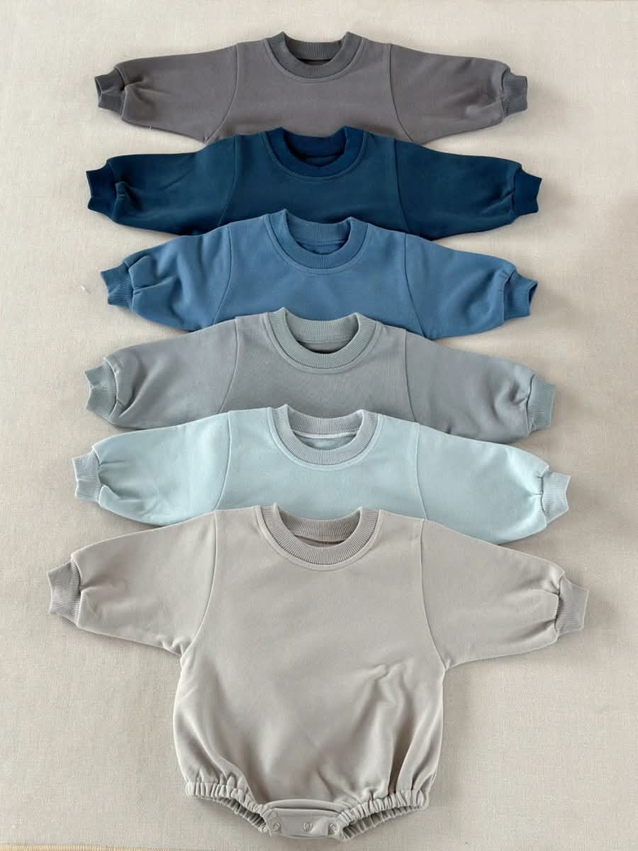 Custom Embroidered Sweater Bubble Romper