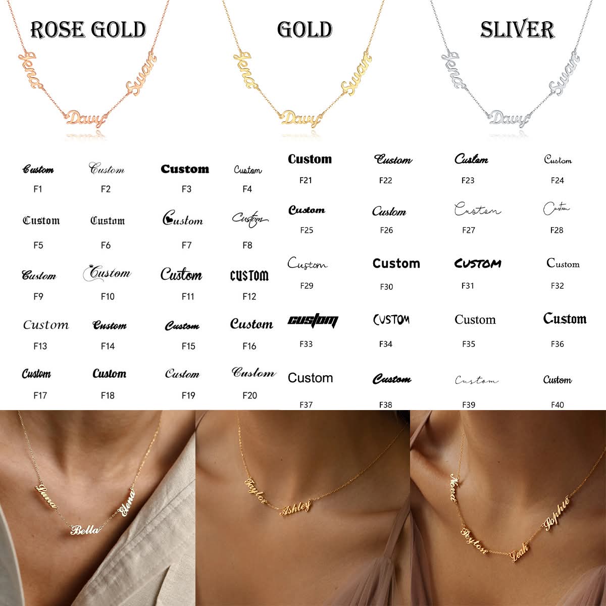 Customized Name Necklaces