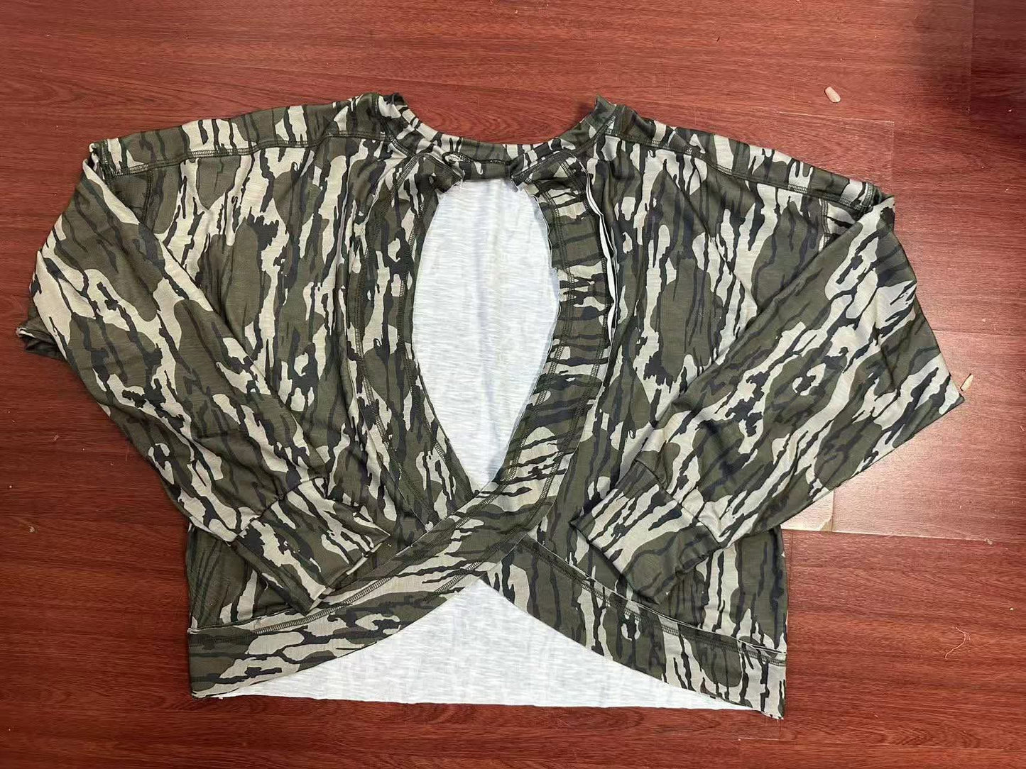 Camo Open Back Top