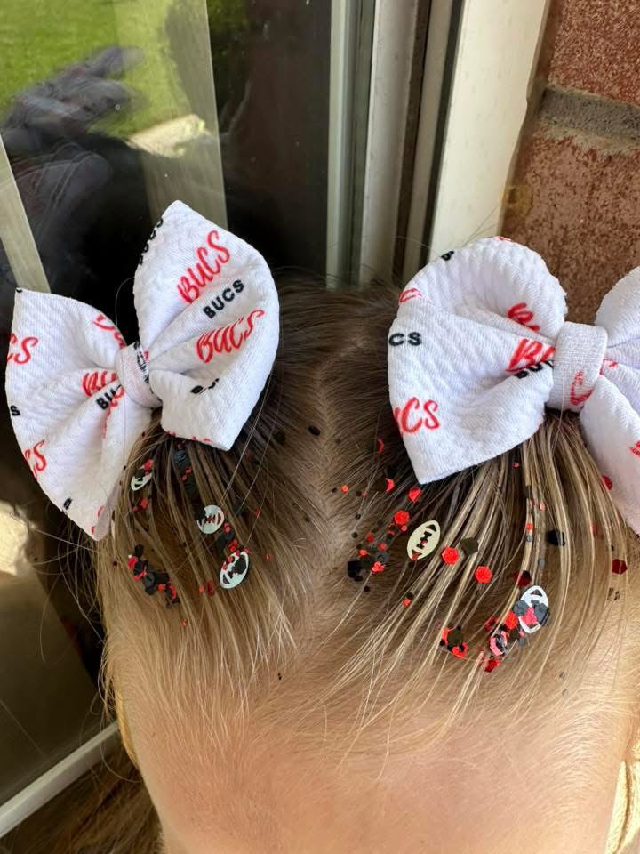 HAIR GLITTER - Football Edition: Bucs