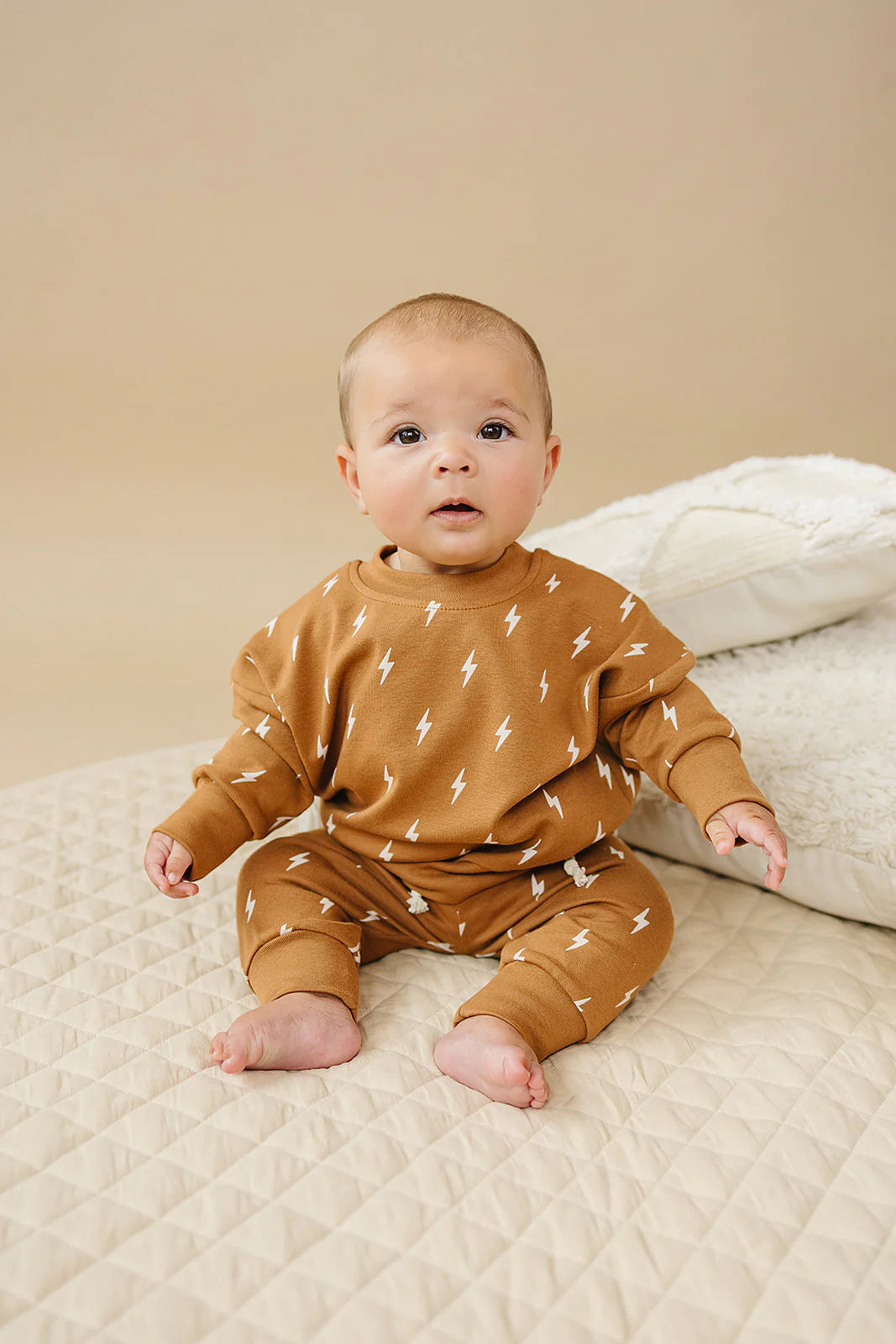 Cognac Lightning Bolts Set