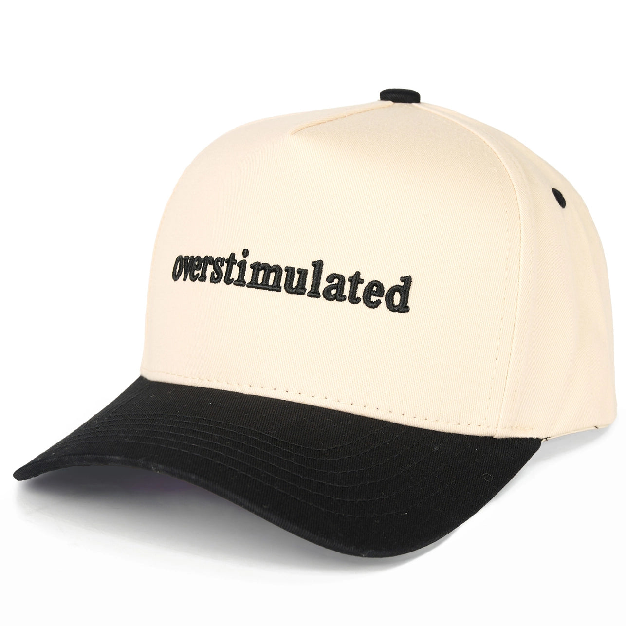 Overstimulated Embroidered Snapback Trucker Hat
