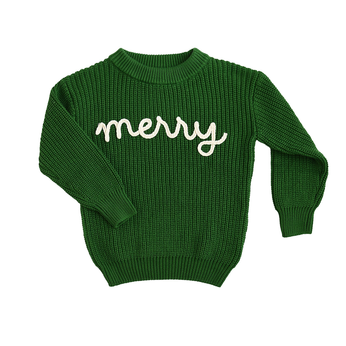 Merry Green Knit Sweater
