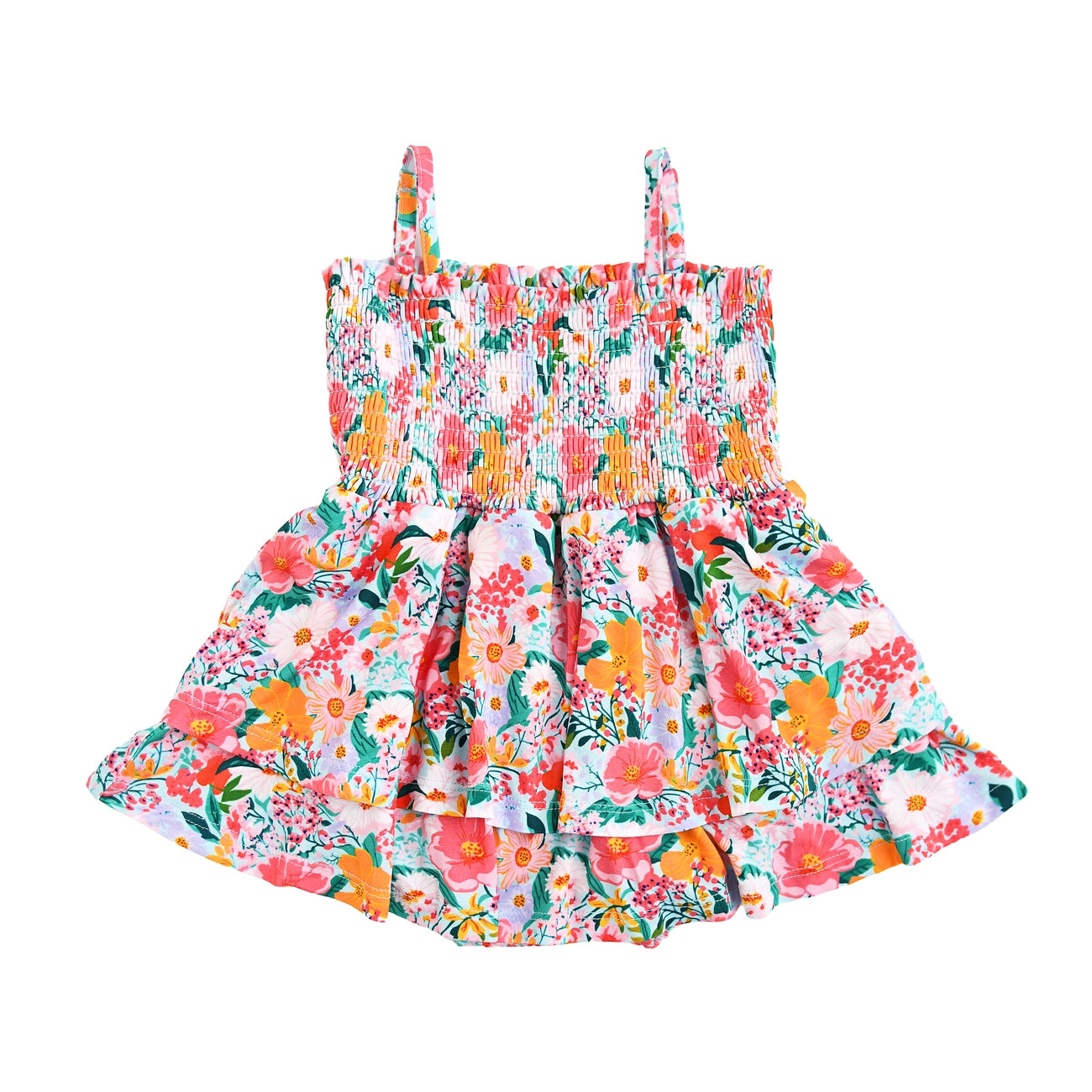 Cecelia Bamboo - Smocked Bodysuit Dress
