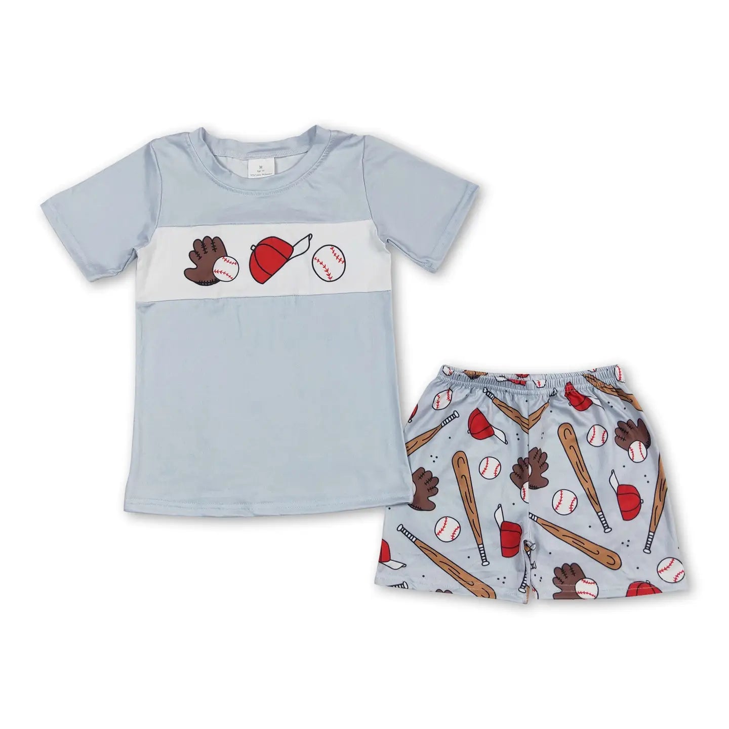 Baseball Cap Shorts Set