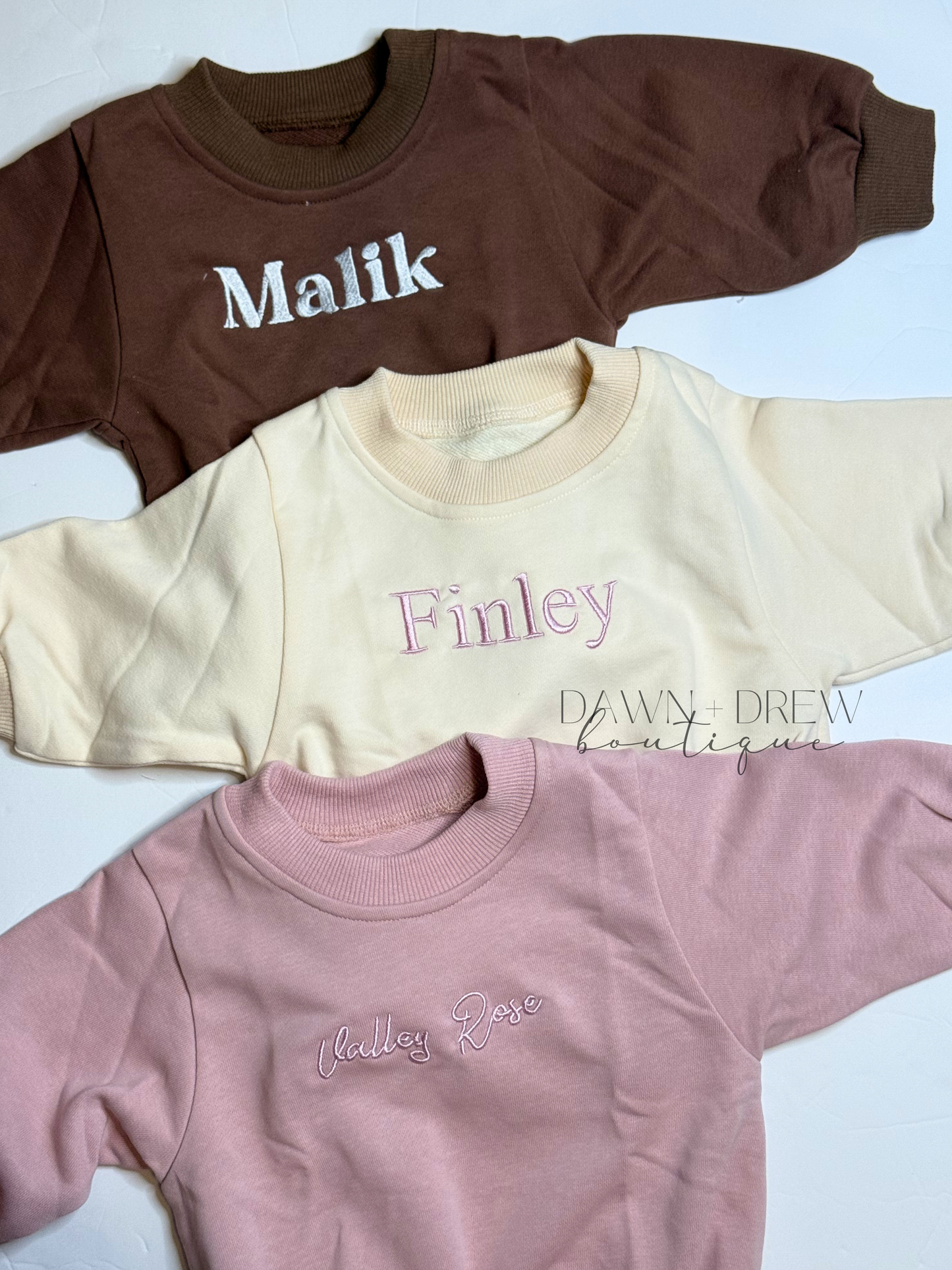 Custom Embroidered Sweater Bubble Romper — CLOSES 7/16