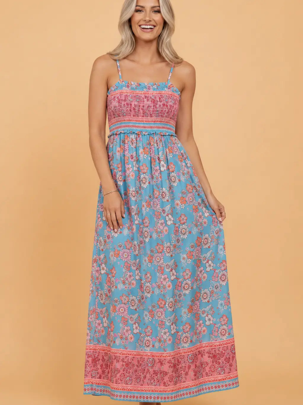 Boho Floral Maxi Dress