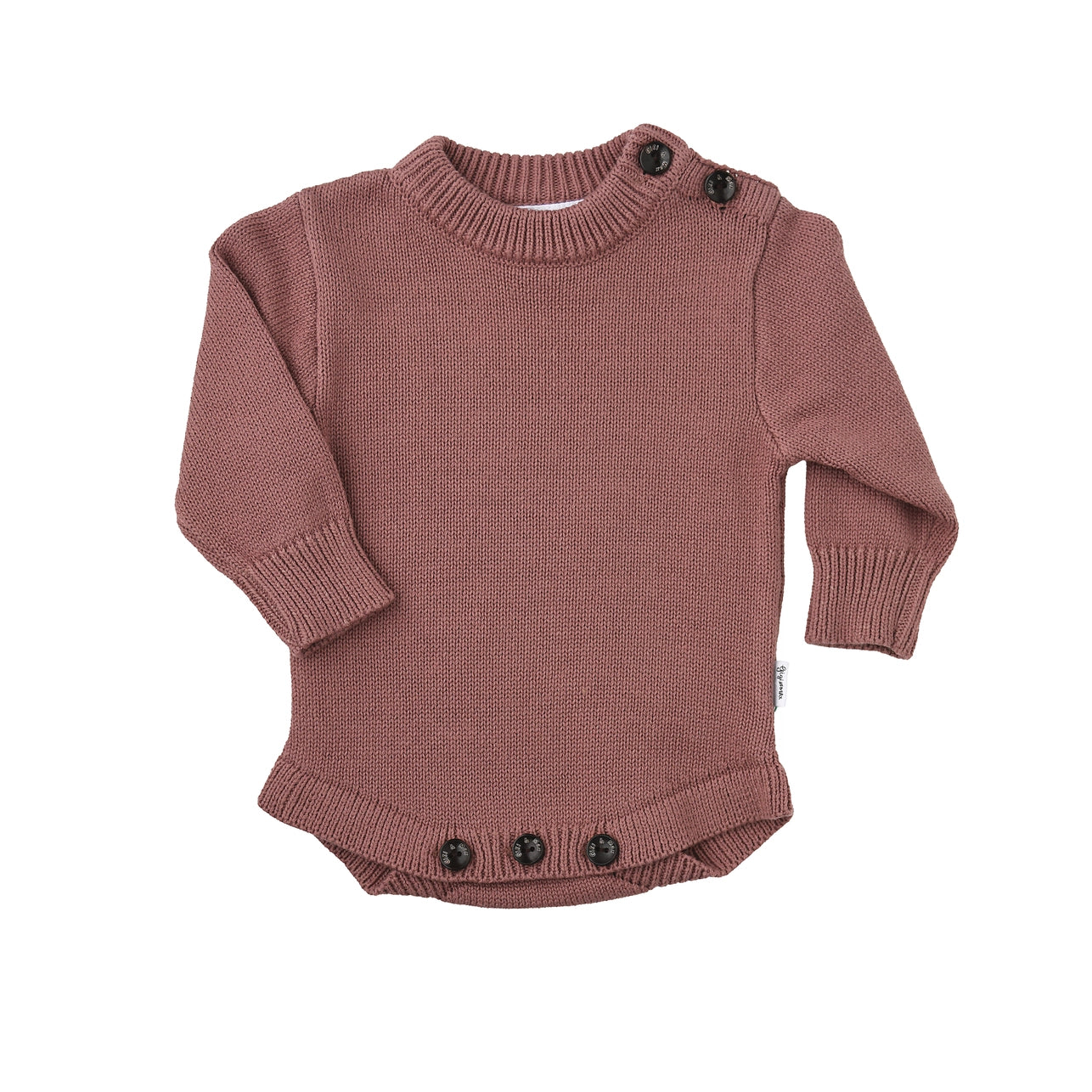 Mauve Knit Sweater Romper
