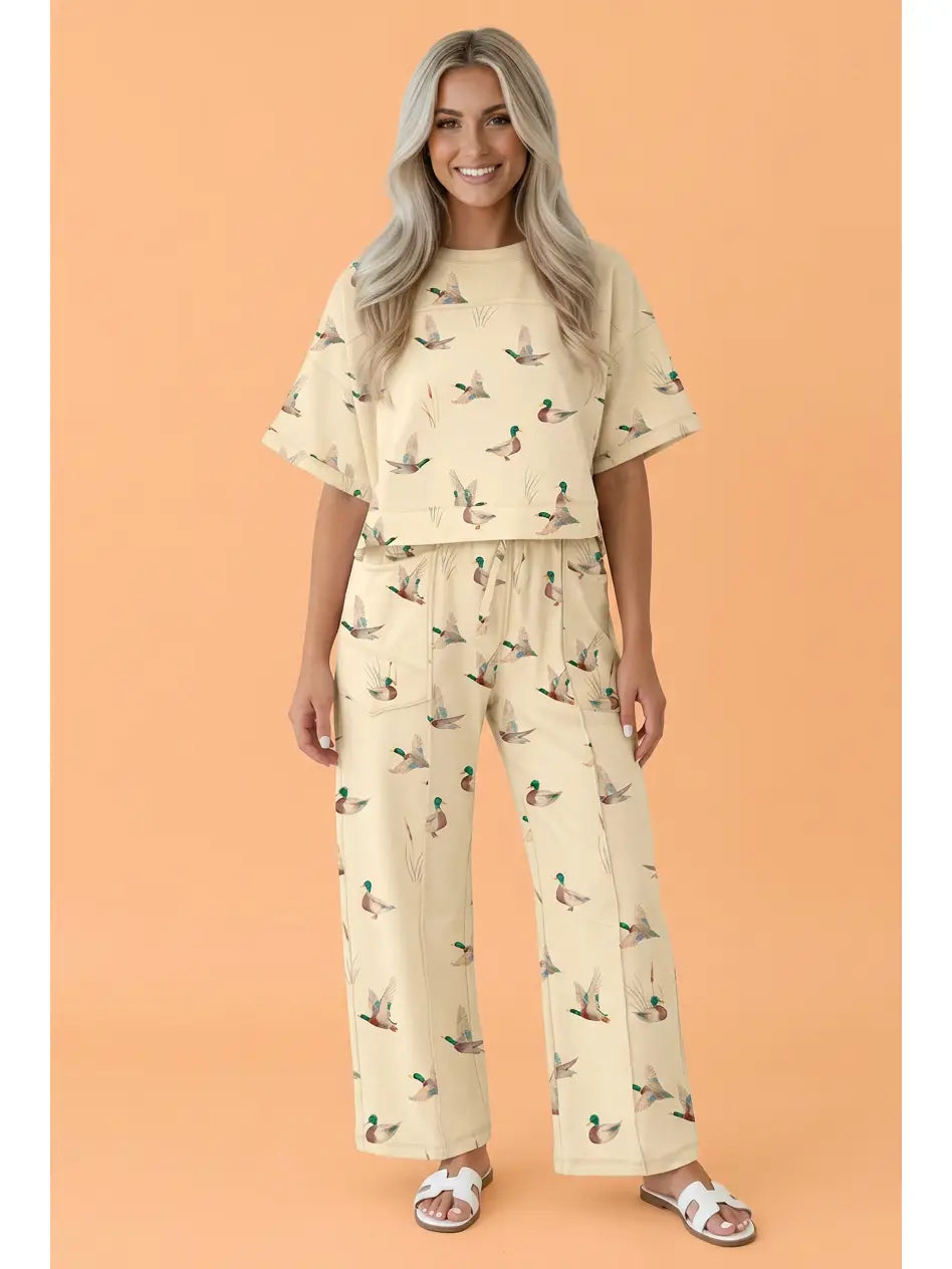 Mallard Duck Top & Pants Set