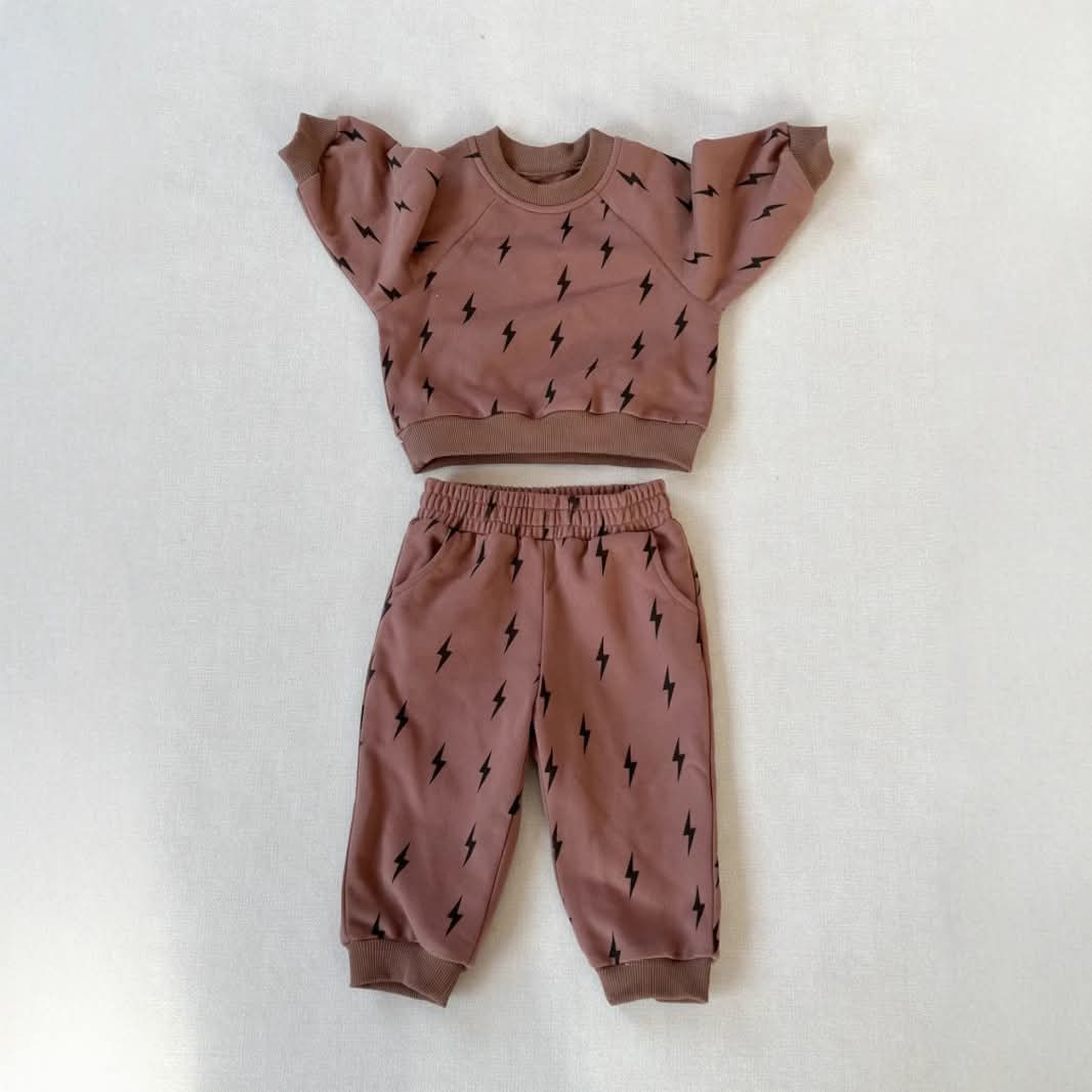 Neutral Printed Lounge Set — CLOSES 11/10