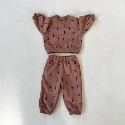 Neutral Printed Lounge Set — CLOSES 11/10