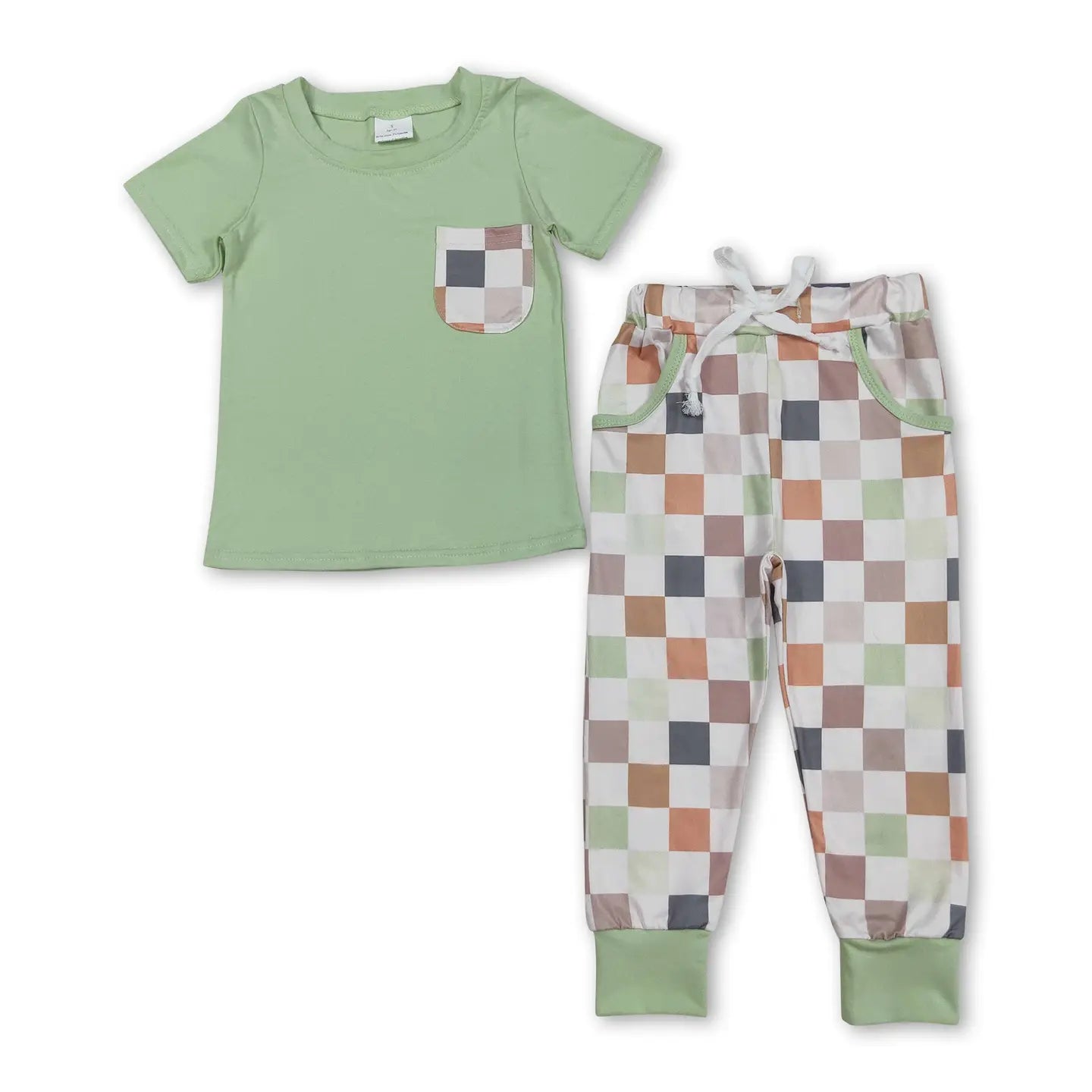 Green Checkered Set