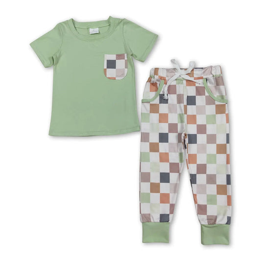 Green Checkered Set